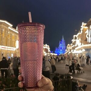 Disney Starbucks Walt Disney World 50th Anniversary EARidescent Tumbler 24oz NEW